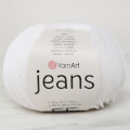 YarnArt Jeans Beyaz El Örgü İpi - 01