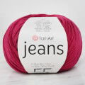 Yarnart Jeans Knitting Yarn, Maroon - 91