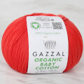 Gazzal Organic Baby Cotton Kırmızı Bebek Yünü - 432