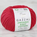 Gazzal Organic Baby Cotton Koyu Kırmızı Bebek Yünü - 429