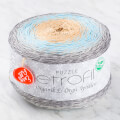Etrofil Puzzle Cake Yarn, Grey-Turquoise-Beige - PZ002