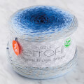 Etrofil Puzzle Cake Yarn, Blue-Beige - PZ010