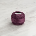 Domino Cotton Perle Size 8 Embroidery Thread (8 g), Dark Purple - 4598008-00873
