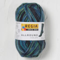 SMC Regia 4-Ply 50gr Color Sock Yarn, Multi Blue - 9801281-04969