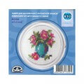 RTO Baltic 5,5 cm Çapında Vazoda Çiçek Desenli Magnet Etamin Kiti - MGH06
