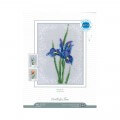 RTO Baltic 15 x 20 cm Mavi Süsen Çiçeği Desenli Etamin Kiti - C155