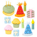 Buttons & Galore Decorative Baby Button, Happy Birthday