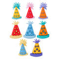 Buttons & Galore Decorative Baby Button, Party Hats