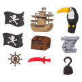 Buttons & Galore Decorative Baby Button, A Pirates Life