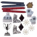 Buttons & Galore Decorative Baby Button, Skiing
