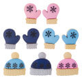 Buttons & Galore Decorative Baby Button, Winter Woolies