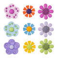 Buttons & Galore Decorative Baby Button, Flower Power