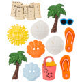 Buttons & Galore Decorative Baby Button, Beach Bum