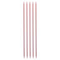 Kartopu Double Pointed Needle, Metal, 2.5 mm 20 cm, Red