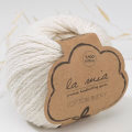 La Mia Cotton Bulky Kırık Beyaz Zincir El Örgü İpi - P3