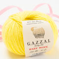 Gazzal Baby Wool Baby Yarn, Yellow - 833