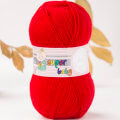 Madame Tricote Paris Super Baby Knitting Yarn, Red - 33-1758