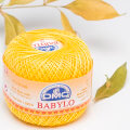 DMC Babylo 50gr Cotton Crochet Thread No:10, Yellow - 743