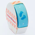 Sticker Ribbon Self-Adhesive Ribbon Tape, Baby feet in Blue - SR-1683-V1