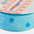 Sticker Ribbon Mavi Bebe İğne Baskılı Yapışkan Kurdele - SR1684-V2