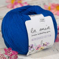 La Mia Mercerized Cotton Mavi El Örgü İpi - 103