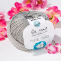 La Mia Pastel Cotton Gri El Örgü İpi - L062