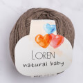 Loren Natural Baby Kahverengi El Örgü İpi - R033