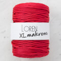 Loren XL Makrome Kırmızı El Örgü İpi - R048