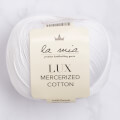 La Mia Lux Mercerized Cotton Yarn, White - 2