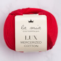 La Mia Lux Mercerized Cotton Kırmızı El Örgü İpi - 19