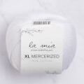 La Mia XL Mercerized Beyaz El Örgü İpi - 2
