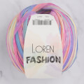Loren Fashion Açık Gökkuşağı Rafya Şerit İp - R077