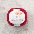 Loren Natural Baby Bordo El Örgü İpi - R099