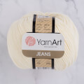 YarnArt Jeans Knitting Yarn, Cream - 03