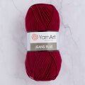 YarnArt Jeans Plus Cotton Yarn, Claret Red - 66