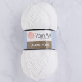 YarnArt Jeans Plus Cotton Yarn, White - 62
