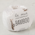 La Mia Bamboo Beyaz El Örgü İpi - L001