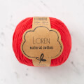 Loren Natural Cotton Kırmızı El Örgü İpi - R003
