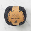 Loren Natural Cotton Yarn, Smoked Grey - R081