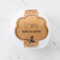 Loren Natural Cotton Yarn, White - R001