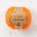 Loren Natural Cotton Koyu Turuncu El Örgü İpi - R096