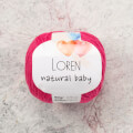 Loren Natural Baby Pembe El Örgü İpi - R095