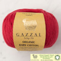 Gazzal Organic Baby Cotton Koyu Kırmızı Bebek Yünü - 429