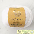 Gazzal Organic Baby Cotton Yarn, White - 415