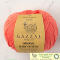 Gazzal Organic Baby Cotton Nar Çiçeği Bebek Yünü - 419
