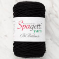 Spagettiyarn Barbante Siyah İnce Büküm Makrome El Örgü İpi - 2