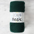 Loren Basic Koyu Yeşil El Örgü İpi - 480