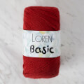 Loren Basic Koyu Kırmızı El Örgü İpi - 357