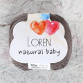 Loren Natural Baby Kahverengi  El Örgü İpi - R069