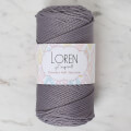 Loren Polyester Soft Macrame Gri El Örgü İpi - LM050